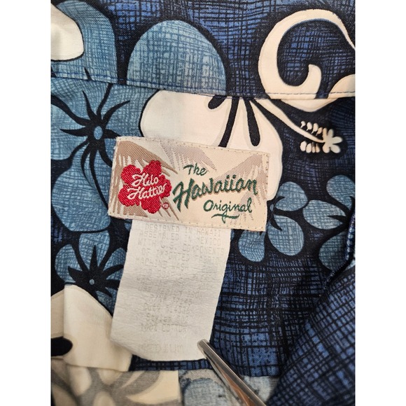 Mens Hawaiian Shirt Hilo Hattie Original Hibiscus Floral Aloha Size Medium K41 - Picture 7 of 8